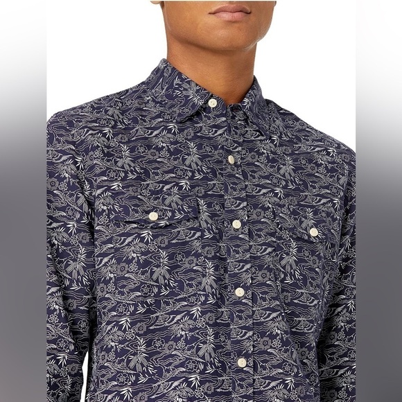 Goodthreads Men's Slim-Fit Long-Sleeve Linen and Cotton Blend Shirt- Small - Picture 2 of 12